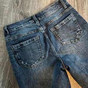 Kensie vintage luxe straight leg dark wash jeans